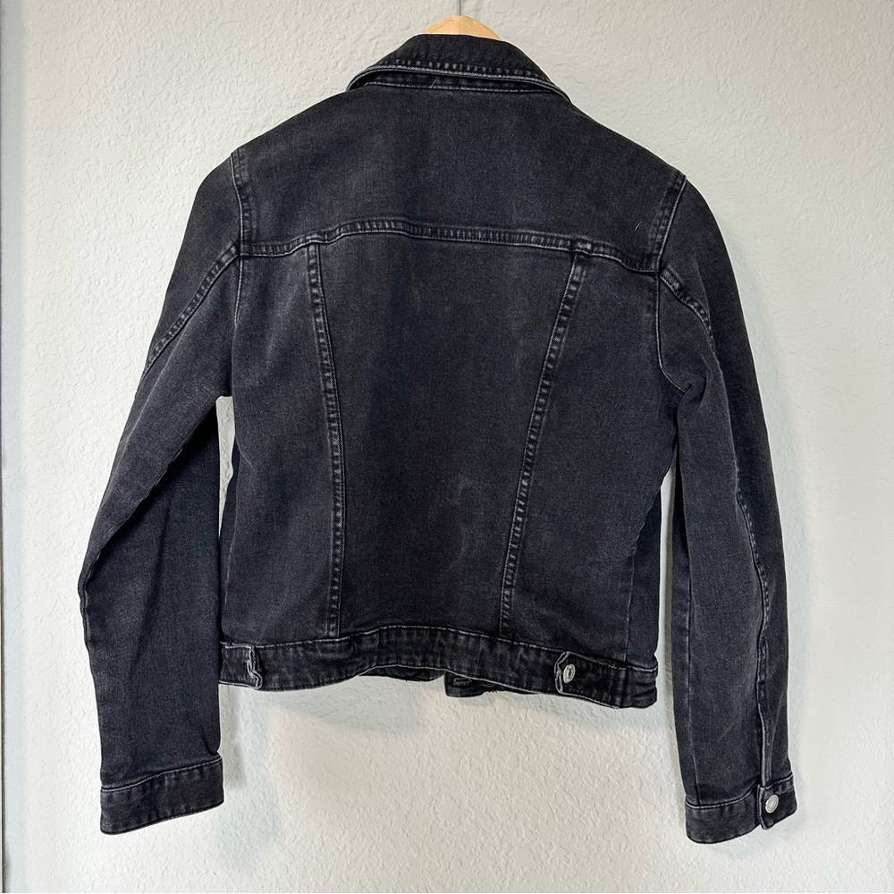 Zara Black Jean Jacket - Picture 4 of 11